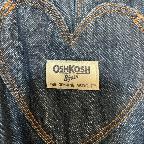 OshKosh B'gosh Blue Classic Denim Overalls - Picture 3 of 4